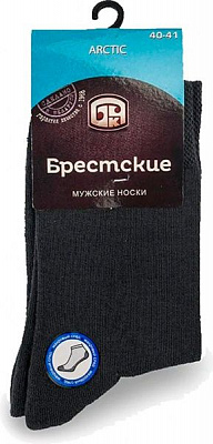 Шкарпетки чоловічі Conte 2421 ARCTIC (махрова стопа) р. 25 р графіт