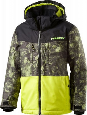 Куртка Firefly Cali jrs 280521-903057 152 чорний лайм
