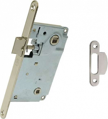 Дверний замок міжкімнатний STV UNI9171 NP з відповідною планкою нікель