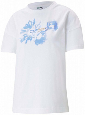 Футболка Puma EVIDE GRAPHIC TEE 59974702 р.S белый