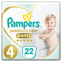 Підгузки-трусики Pampers Premium Care Pants Maxi 4 9-15 кг 22 шт.