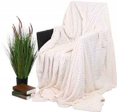 Плед flannel plush 200x220 см мокко La Nuit