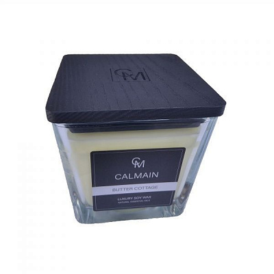 Свеча в стакане ароматическая Calmain Масляный коттедж 75 г Dr. Marcus