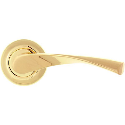 Ручка на розетці  №26 полірована латунь