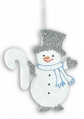 Декоративная подвеска Снеговик 3338 