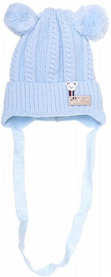 Шапочка дитяча для хлопчика Luna Kids р.36 світло-блакитний 2223
