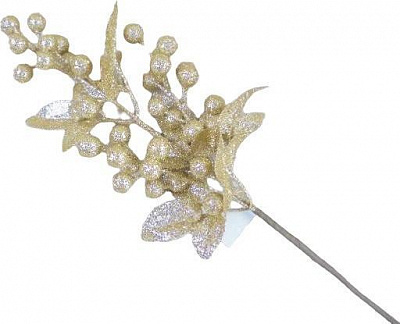 Декорація гілка з листям і ягодами колір в асортименті 43 см RS1Z2911