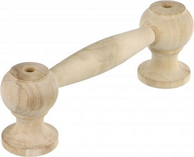 Ручка дверна для лазні 190 мм дерево світле