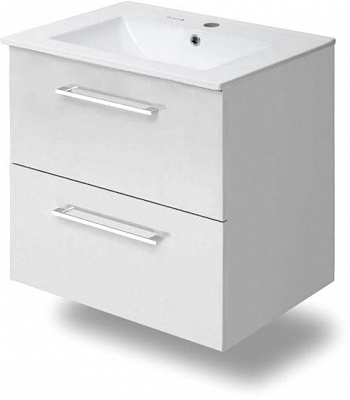 Тумба подвесная Imprese Valtice с умывальником 60 белая f3202W