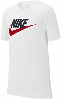 Футболка Nike B NSW TEE FUTURA ICON TD AR5252-107 M бело-красный