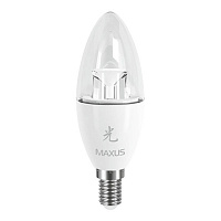 Лампа LED Maxus Sakura C37 CL-C 5 Вт 3000K E14 тепле світло