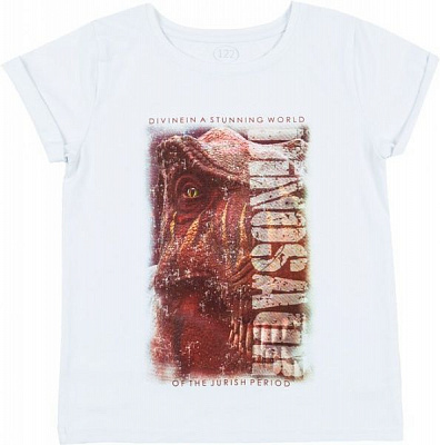 Футболка Фламинго р.140 белый 807-416 