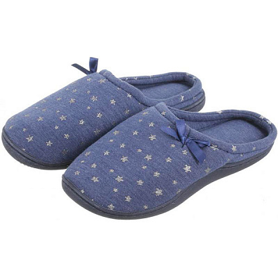 Взуття домашнє жіноче La Nuit Home Зіркові р. 40 темно-синє