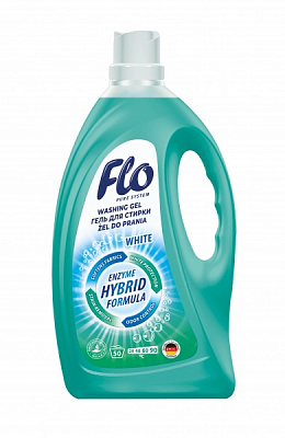 Гель для машинной и ручной стирки Flo 4 в 1 White 2 л 