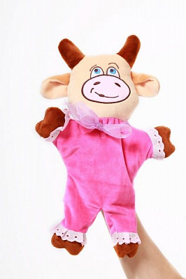 Мягкая игрушка Анна кукольный театр Коровка 38 см