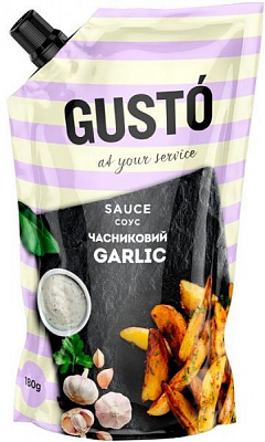 Соус Gusto Часниковий 180 г