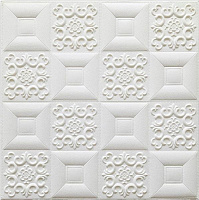 3D Панелі ПВХ самоклеюча білий 0,49 кв.м