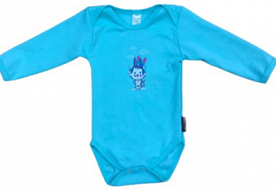 Боди детское унисекс Bambinelli бирюзовый р.62 бирюзовый с рисунком Б301-5 