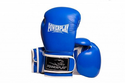 Боксерские перчатки PowerPlay р. 8 8oz 3019 синий