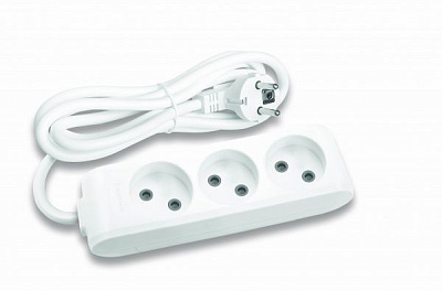 Удлинитель Panasonic X-tendia без заземления 3 гн. серый 3 м 480800086 