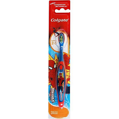 Щітка зубна Colgate Барбі/Людина-Павук 2-5 років
