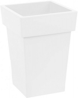 Горшок пластиковый Prosperplast Lofly square квадратный 12,9л белый (70721-449) 