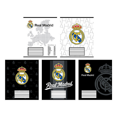 Тетрадь Real Madrid 18 лист. клетка RL26-236 KITE