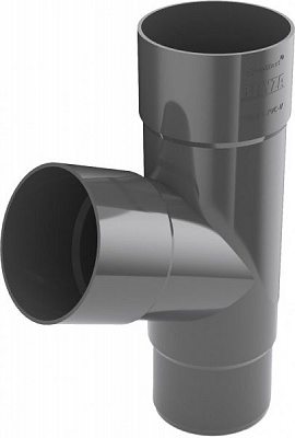 Тройник Bryza 90 мм графит 