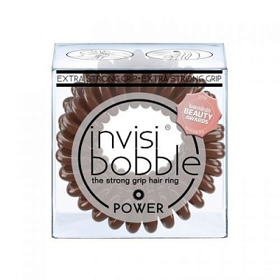 Резинка для волосся Invisibobble Power Pretzel Brown 3 шт.