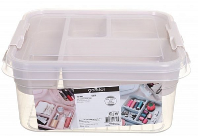 Органайзер Beauty экрю 25х26х11 см Gondol Plastic