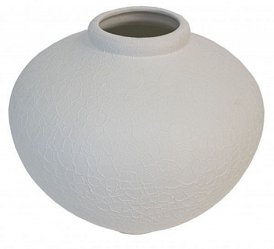 Ваза Юла шелк белый 21 см