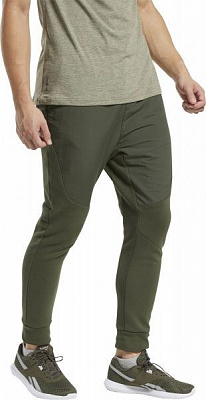 Брюки Reebok TS Knit-Woven Jogge FU2931 р. S зеленый