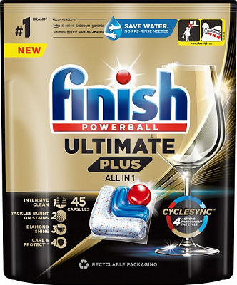 Таблетки для ПММ Finish Ultimate Plus All in 1 45 шт.