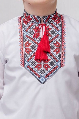 Вишиванка для хлопчиків Сварга Марко р.146-152 червоно-чорний