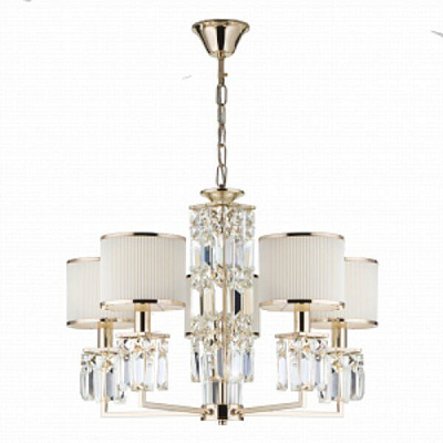 Люстра підвісна Strotskis Zaffiro 10099/5 5x40 Вт E14 золотий
