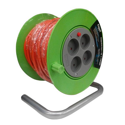 Подовжувач на котушці Expert Power ПВС 2х1,0 2,2 кВт без заземлення 4 гн. помаранчевий 40 м CR4E-2x1.0x40m