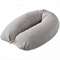 Подушка для кормления 35х200 см с пуговкой серая IDEIA