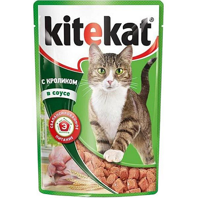 Корм Kitekat з кроликом в соусі 100 г