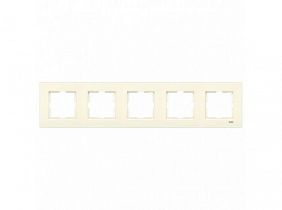 Рамка пятиместная Viko Karre горизонтальная крем 90960214
