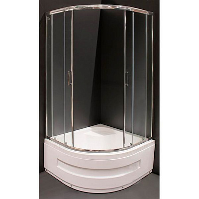 Душевая кабина Polaris Madeira 100x100 профиль хром, стекло прозрачное