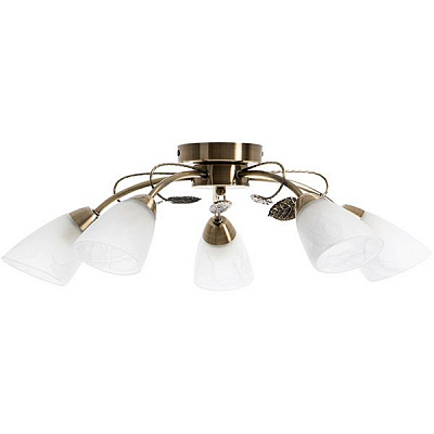 Люстра Accento Lighting Vito ALHu-HKC31239/5 антична латунь