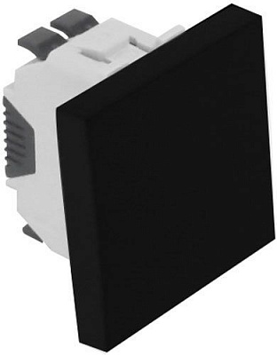 Вимикач одноклавішний Efapel Quadro без підсвітки 10 А чорний матовий 4601112 SPM