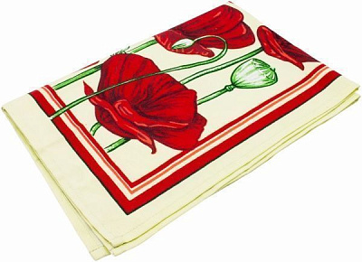 Рушник кухонний сатін 50x70 см Zastelli червоний