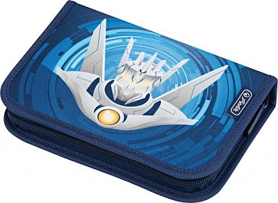 Пенал 31 предмет Robot 50008438 Herlitz синий