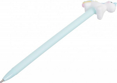 Ручка кулькова «Єдиноріг блакитна райдуга»