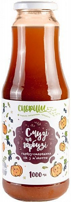 Сок Спориш Тыквенно-смородиновый с мякотью без сахара 1л 