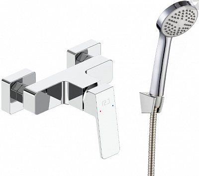 Смеситель для ванны RJ ROD, з душовым гарнитуром, хромированый