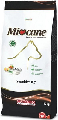 Корм Morando MioCane Sensitive для собак середніх порід з чутливим травленням, з лососем 10 кг