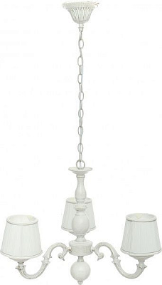 Люстра подвесная Интеркласс НСБ 04-3хХХ-301 3x60 Вт E14 антик/белый Н9446-8 
