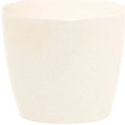 Горшок пластиковый Lamela Магнолия круглый 1,6л белый/перламутровый (200) 